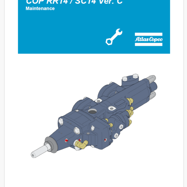 Atlas Copco Hydraulic Rock Drill COP RR14 / SC14 Ver. C Maintenance Manual