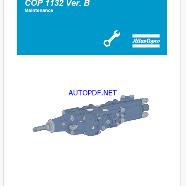 Atlas Copco Hydraulic Rock Drill B COP 1132 Ver. B Maintenance Manual