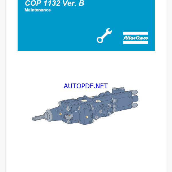 Atlas Copco Hydraulic Rock Drill B COP 1132 Ver. B Maintenance Manual