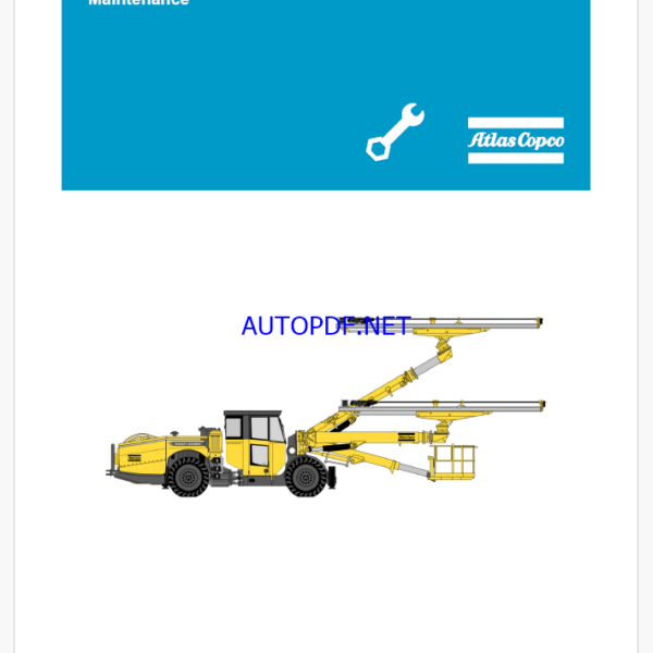 Atlas Copco BOOMER E1 C, E1 C-1B, E2 C Maintenance Manual