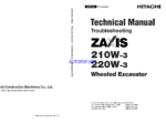 ZX210W-3,ZX220W-3 Technical manual (Troubleshooting)