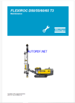 Atlas Copco FLEXIROC D50/55/60/65 T3 Maintenance Manual