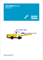 Atlas Copco BOOMER S1 D Maintenance Manual