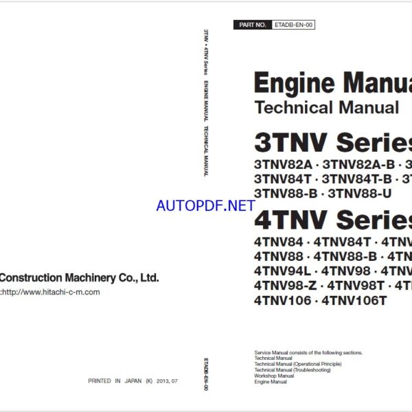 3TNV 4TNV Series Engine Manual (Technical Manual)