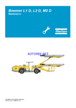 Atlas Copco Boomer L1 D, L2 D, M2 D Maintenance Manual