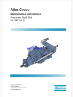 Atlas Copco Pneumatic Rock Drill VL 140 Ver.B Maintenance Manual