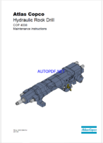 Atlas Copco Hydraulic Rock Drill COP 4038 Maintenance Manual