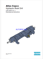 Atlas Copco Hydraulic Rock Drill COP 4038 Ver. C Maintenance Manual