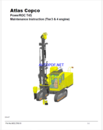 Atlas Copco PowerROC T45 Maintenance Manual