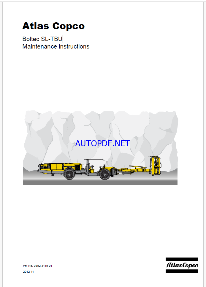 Atlas Copco Boltec SL-TBU Maintenance Manual