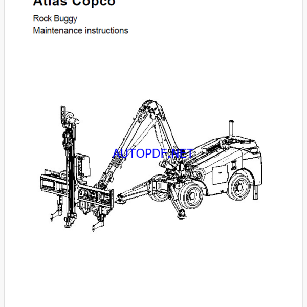 Atlas Copco Rock Buggy Maintenance Manual