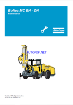 Atlas Copco Boltec MC EH - DH Maintenance Manual