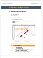 Epiroc Boltec M, Boltec EC Component Removal and Installation Instructions