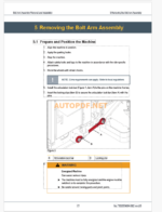 Epiroc Boltec M, Boltec EC Component Removal and Installation Instructions