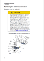 Atlas Copco Hydraulic Rock Drill COP 1838HUX + Version F Maintenance Manual