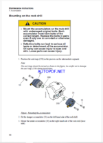 Atlas Copco Hydraulic Rock Drill COP 1838HUX + Version F Maintenance Manual