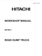 EH750-3 Rigid Dump Truck Workshop manual