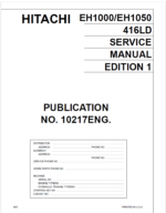 EH1000,EH1050 (416LD) Service Manual
