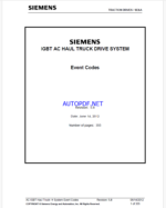 TS15006 - Siemens Event Code Manual IGBT SD ELFA ZR301.09 Rev. 5.8TS15006 - Siemens Event Code Manual IGBT SD ELFA ZR301.09 Rev. 5.8