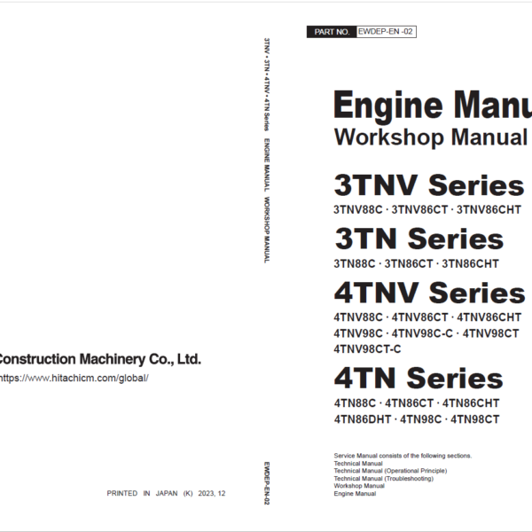 3TNV4TNV Series Engine Manual (Workshop Manual)