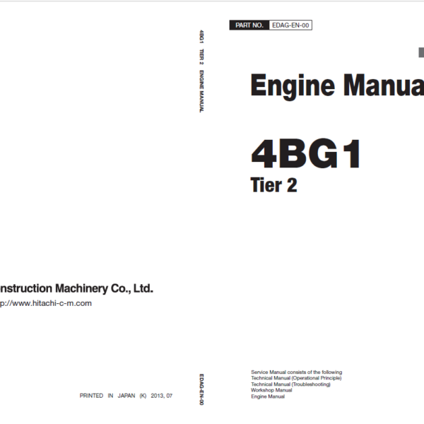 4BG1 Tier2 Engine Manual