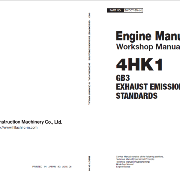 4HK1 GB3 EXHAUST EMISSION STANDARDS Engine Manual (Workshop Manual)