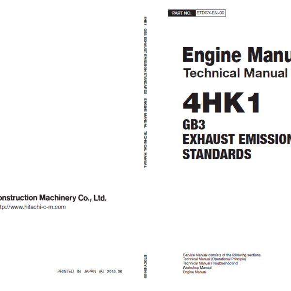 4HK1 GB3 EXHAUST EMISSION STANDARDS Engine Manual (Technical Manual)
