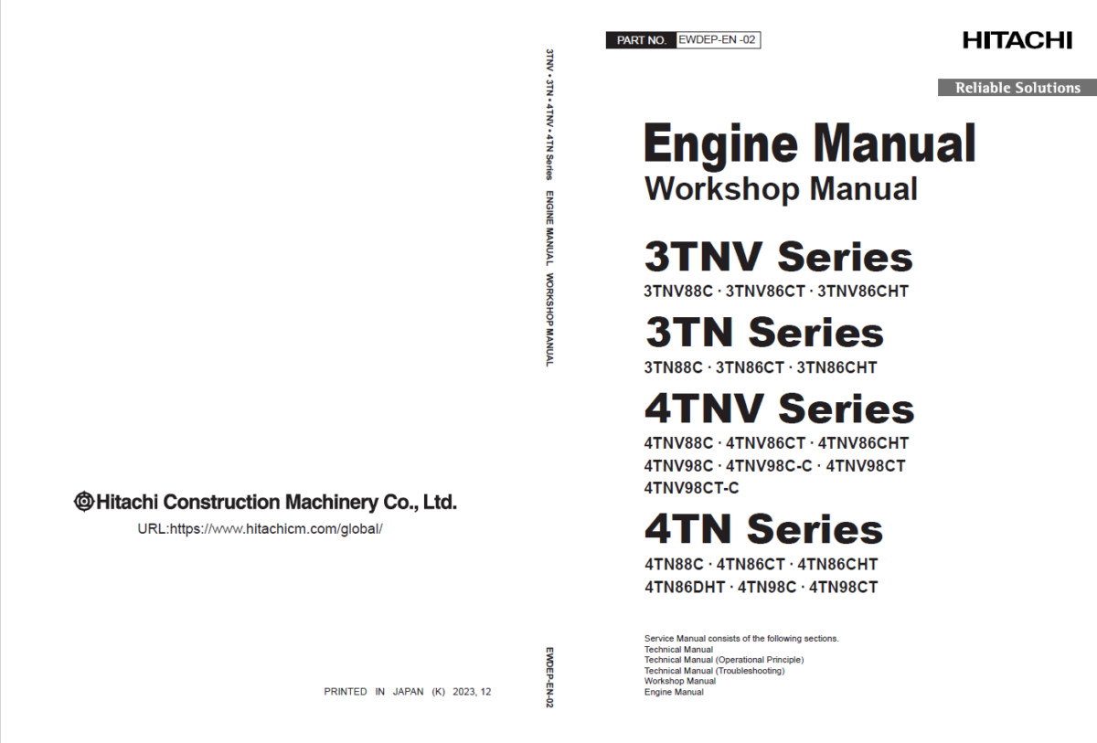 3TNV-4TNV Series Engine Manual (Workshop Manual)