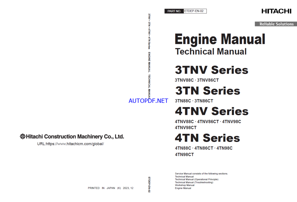3TNV, 4TNV Series Engine Manual (Technical Manual)