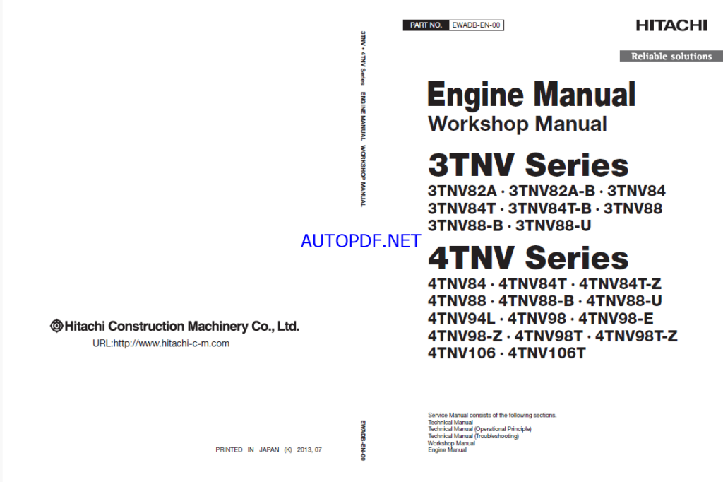 3TNV 4TNV Series Engine Manual (Workshop Manual)