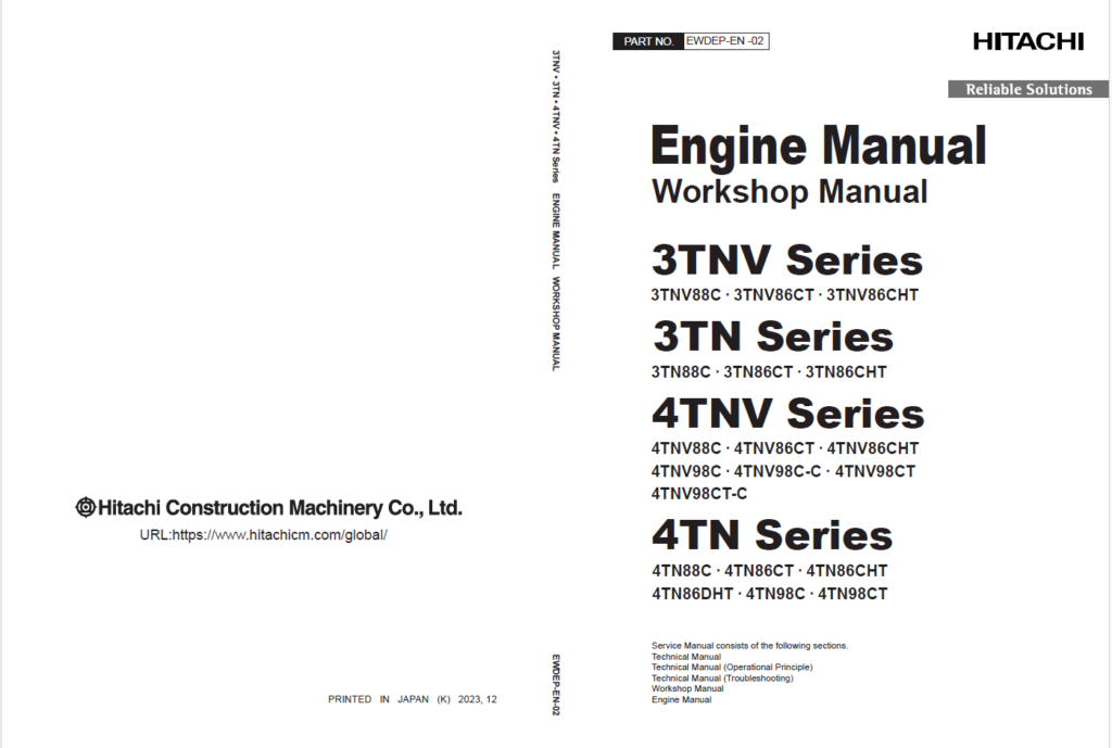 3TNV 4TNV Series Engine Manual (Workshop Manual)