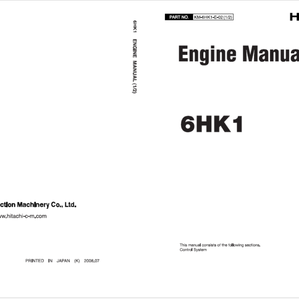 6HK1 Engine Manual