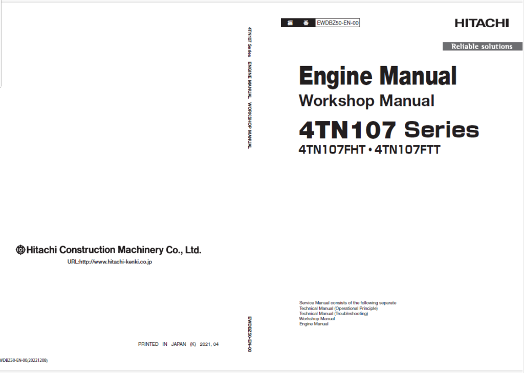 4TN107 Series Engine Manual (Workshop Manual)
