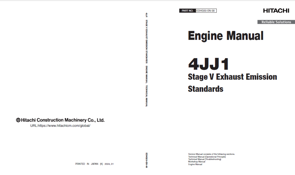 4JJ1 Stage V Exhaust Emission Standards Engine Manual