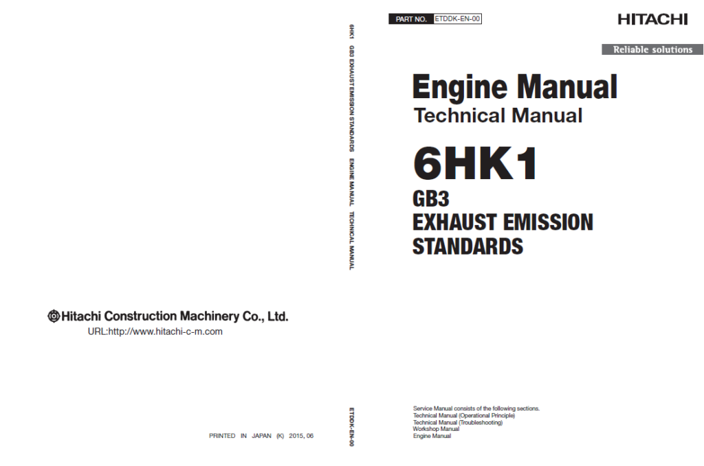 6HK1 GB3 EXHAUST EMISSION STANDARDS Engine Manual (Technical Manual)