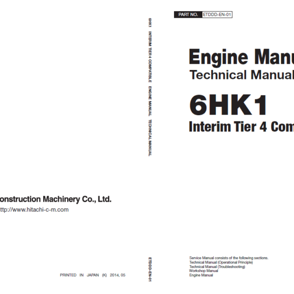 Hitachi 6HK1 Interim Tier 4 Compatible