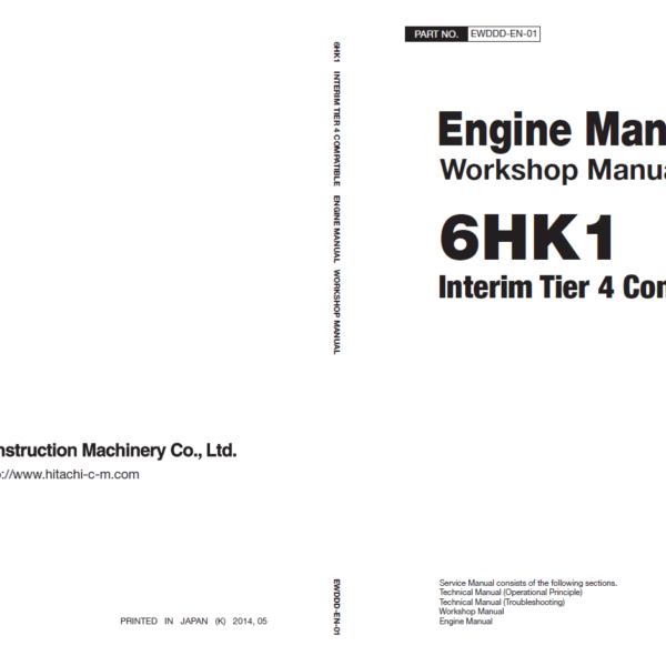 6HK1 Interim Tier 4 Compatible Engine Manual (Workshop Manual)