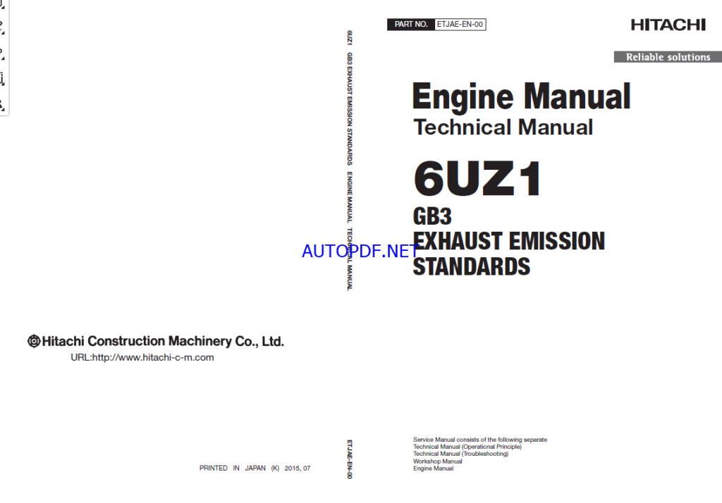 6UZ1 GB3 EXHAUST EMISSION STANDARDS Engine Manual (Technical Manual)
