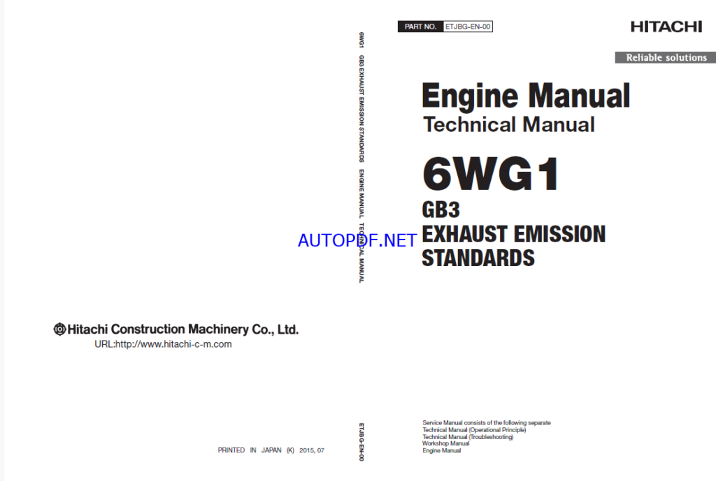 6WG1 GB3 EXHAUST EMISSION STANDARDS Engine Manual (Technical Manual)