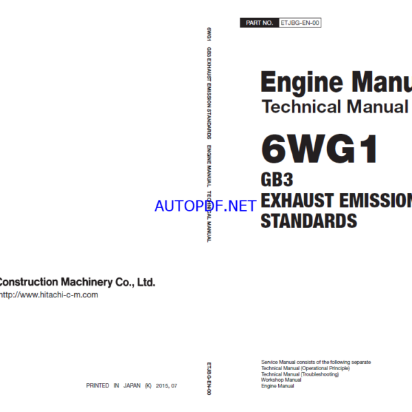 6WG1 GB3 EXHAUST EMISSION STANDARDS Engine Manual (Technical Manual)