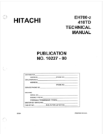 Format: PDF Language: English Size: 8,9 MB Pages: 264 Delivery Method: Speed Download Link Model: EH700-2 - 410TD Type of Documents: Engine Manual
