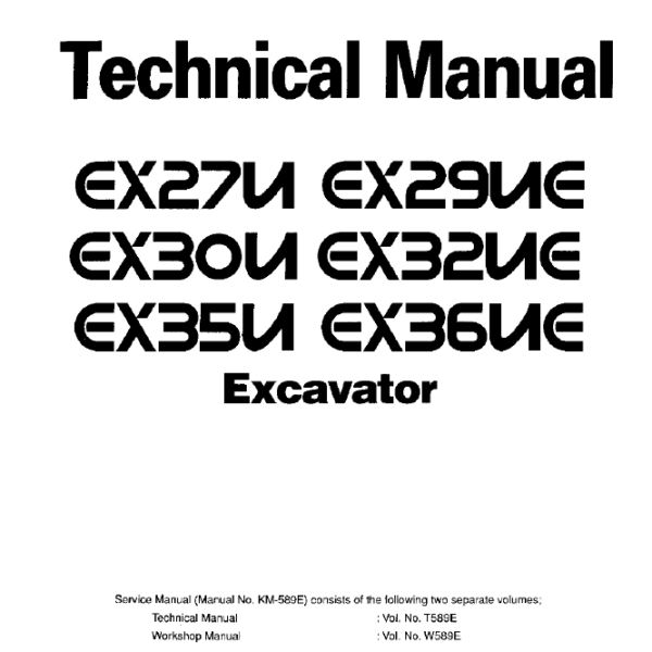 EX27U,EX30U,EX35U,EX29UE,EX32UE,EX36UE Technical manual