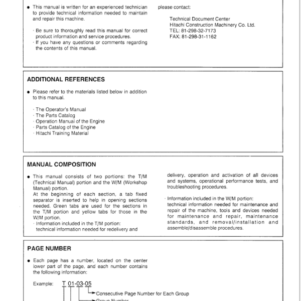 EX60-3 Technical manual