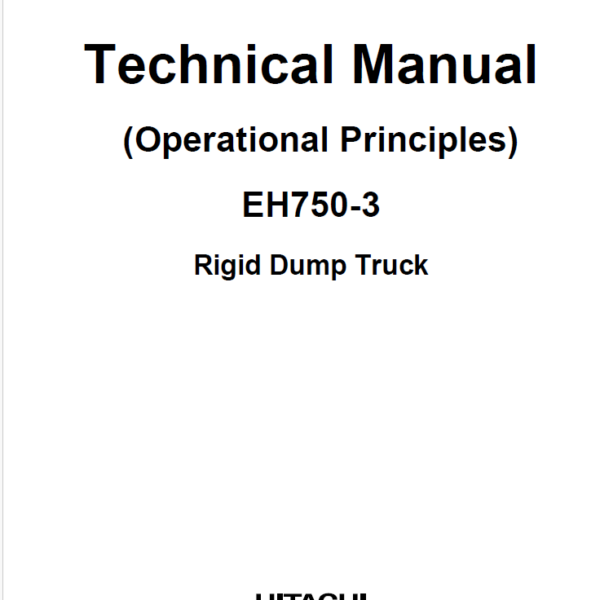EH750-3 Technical Manual