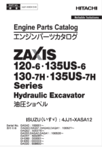 ZX120-6,ZX135US-6 Series ISUZU(4JJ1-XASA12) Engine Parts Catalog
