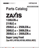 ZX120-6,ZX135US-6 Series ISUZU(4JJ1-XASA12) Engine Parts Catalog