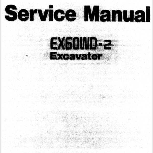 EX60WD-2 Service Manual