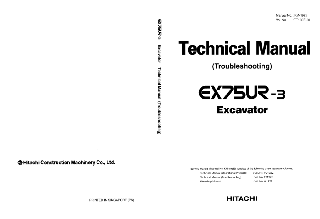EX75UR-3 Technical Manual(Troubleshooting)
