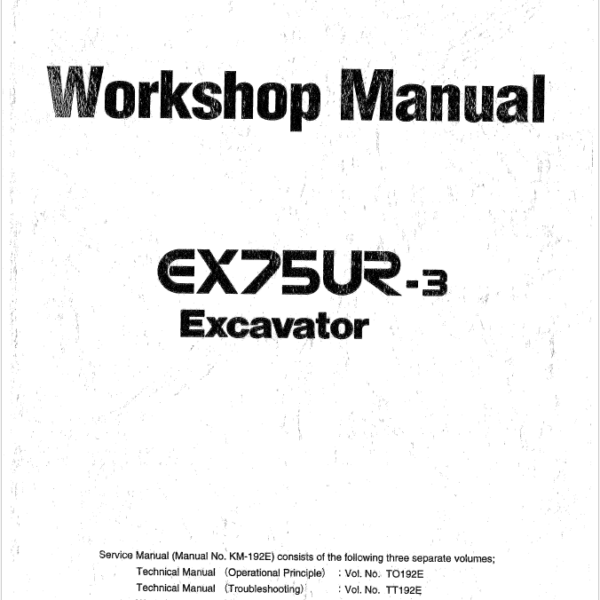 EX75UR-3 Workshop manual