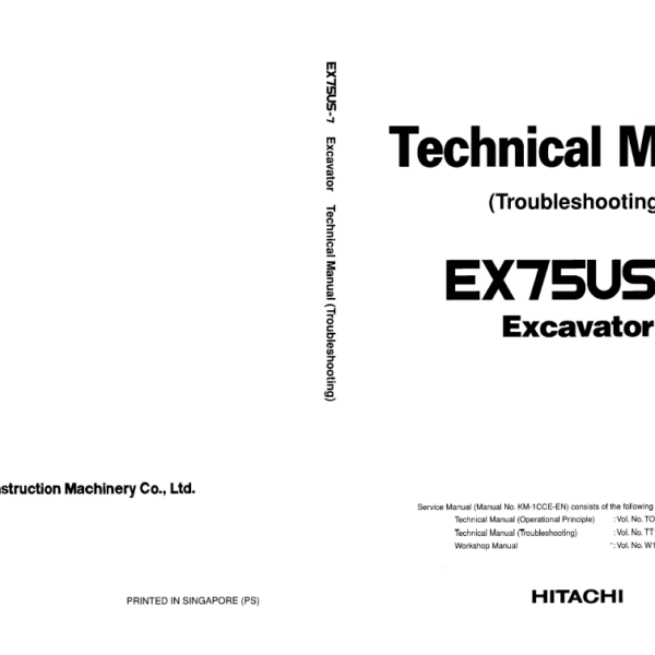 EX75US-7 Technical Manual(Troubleshooting)
